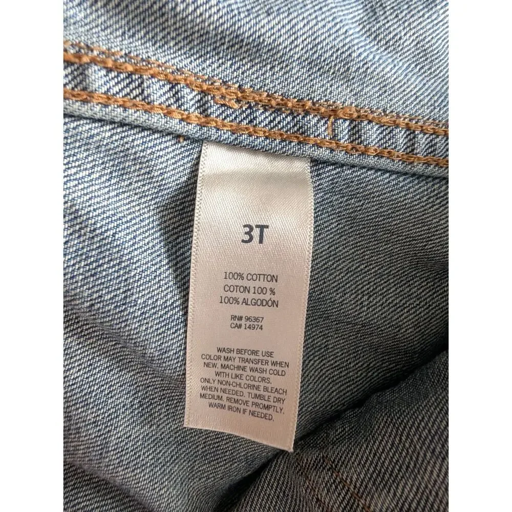 OshKosh B'gosh Unisex Toddler Size 3T Denim Jean Trucker Style Jacket